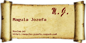 Magula Jozefa névjegykártya